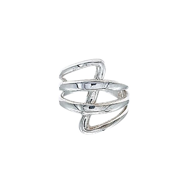 Anillo cruzado-Plata 925-Sin Piedra-AN4579 sinpiedra