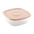 Recipiente Cuadrado 1L Varios Colores SALMON