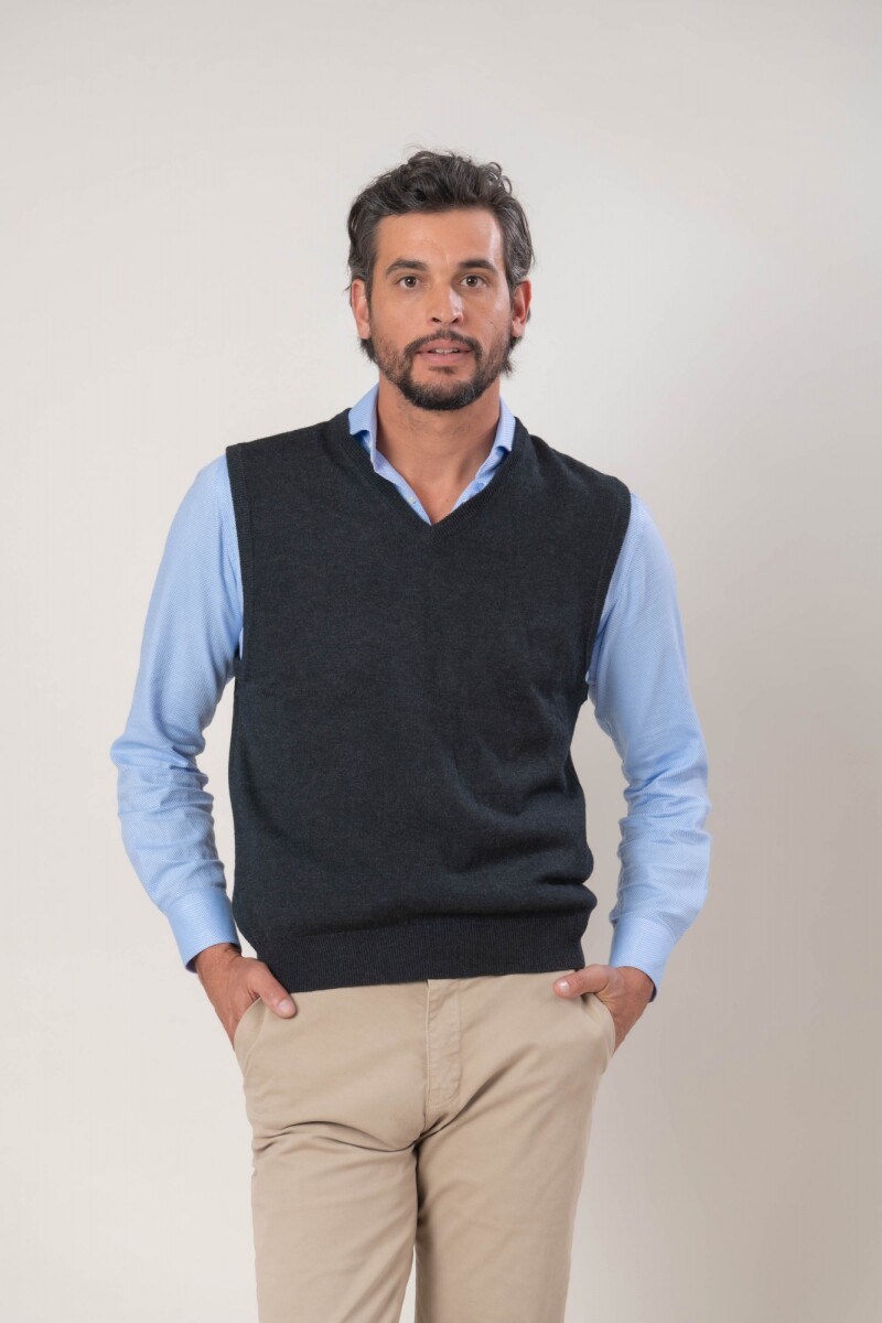 Chaleco Merino - Gris 