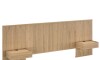 Respaldo King continuo con mesa de luz Hanover