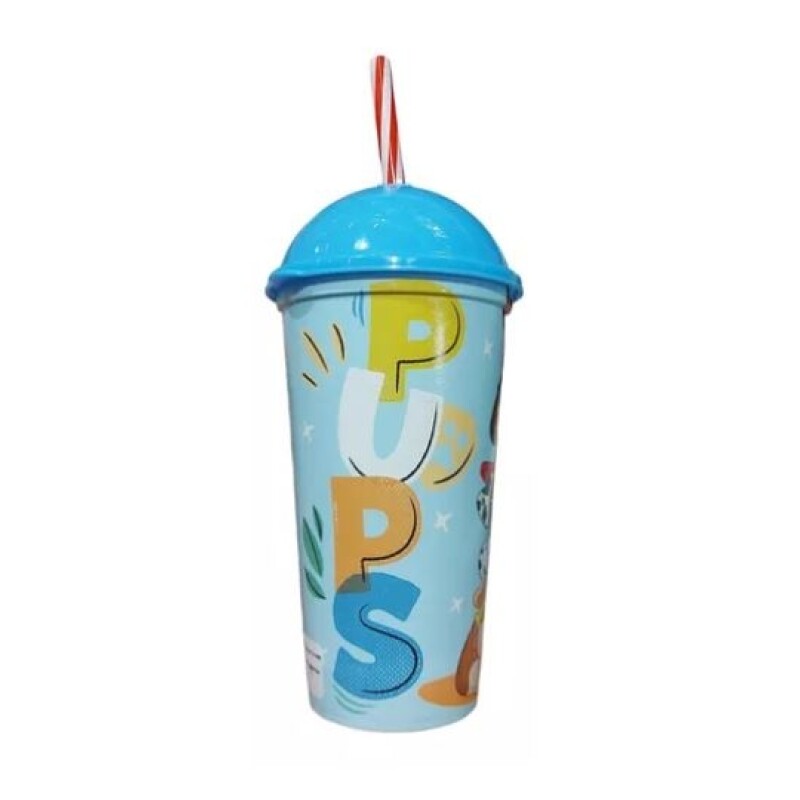Vaso Plástico Shake 500 Ml Azul Paw Patrol BAZAR PLASTICO VASO SHAKE 500 ML PAW PATROL 15176 AZUL