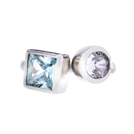 Anillo de plata 925 y circonias, PROMESA. Anillo de plata 925 y circonias, PROMESA.