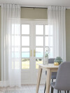 Cortina UNNEN 1x140x300 aspecto lino blanco Cortina UNNEN 1x140x300 aspecto lino blanco