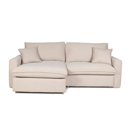 Sofá Cama Soft - Tela Microfibra AA-10 (Beige)