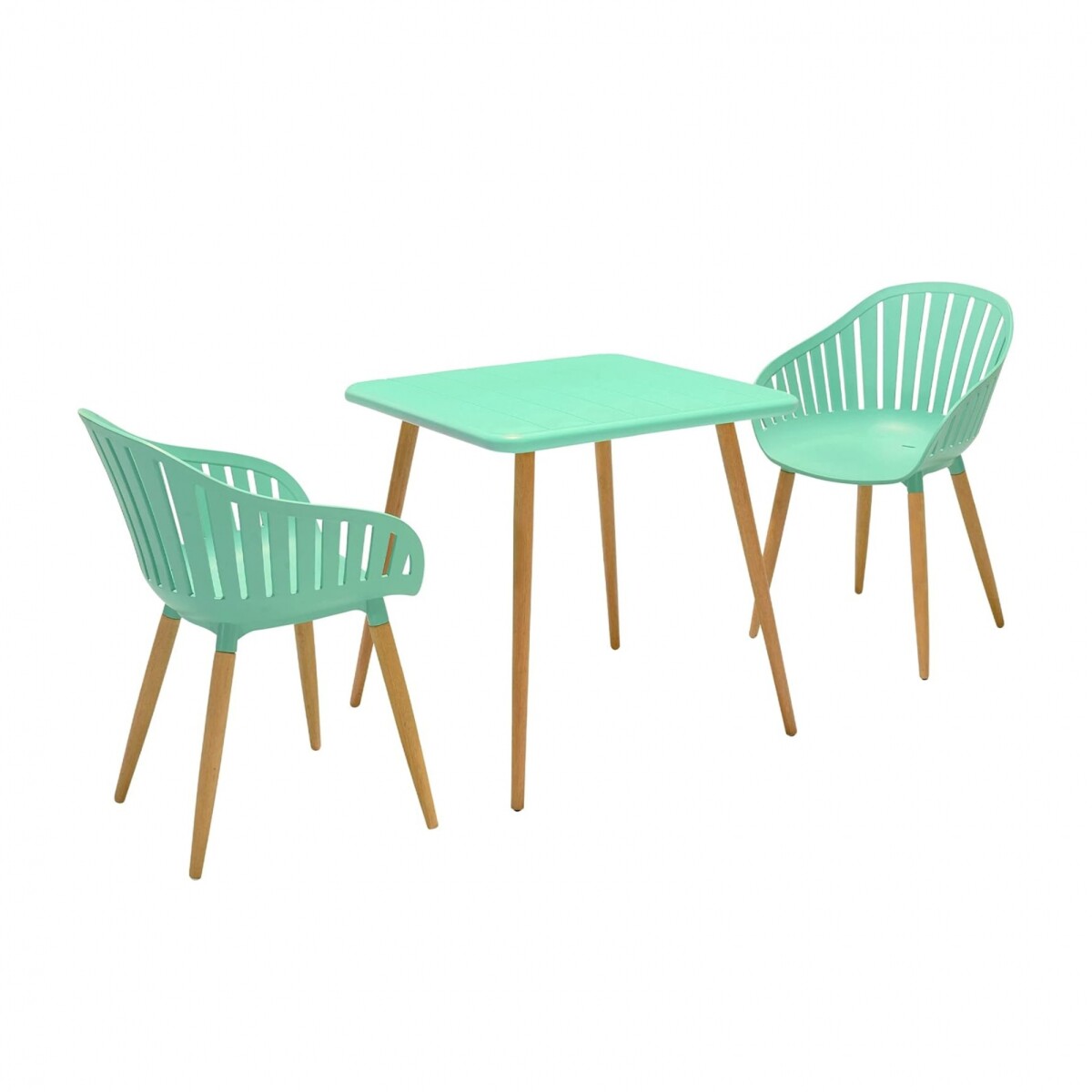 Conjunto de sillas de Jardin - Nassau - Verde 