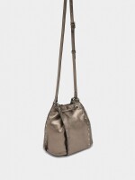 Bolso Bombonera Con Tachuelas plateado