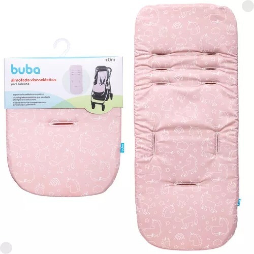 Colchon para coche universal BUBA Rosa pastel
