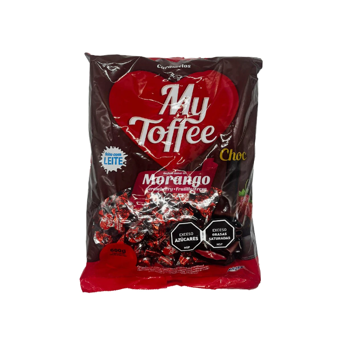 Caramelos de Leche MY TOFFEE 500g - Chocolate Relleno de Frutilla 