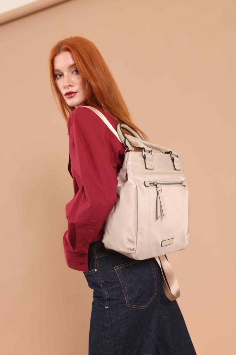 CARTERA MOCHILA VAINILLA - VISON 