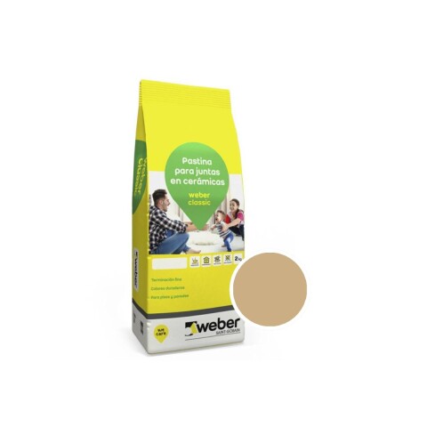 Pastina weber classic juntas 2kg Champagne Pastina Weber Classic Juntas 2kg Champagne