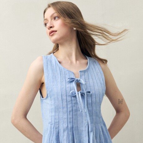 VESTIDO ODEN Azul Melange