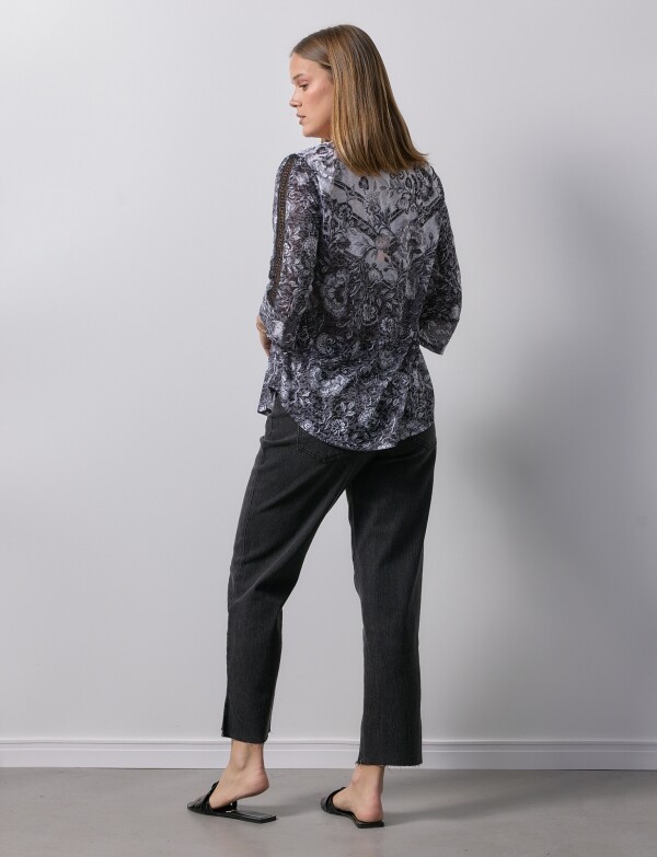 Blusa Calada GRIS/MULTI