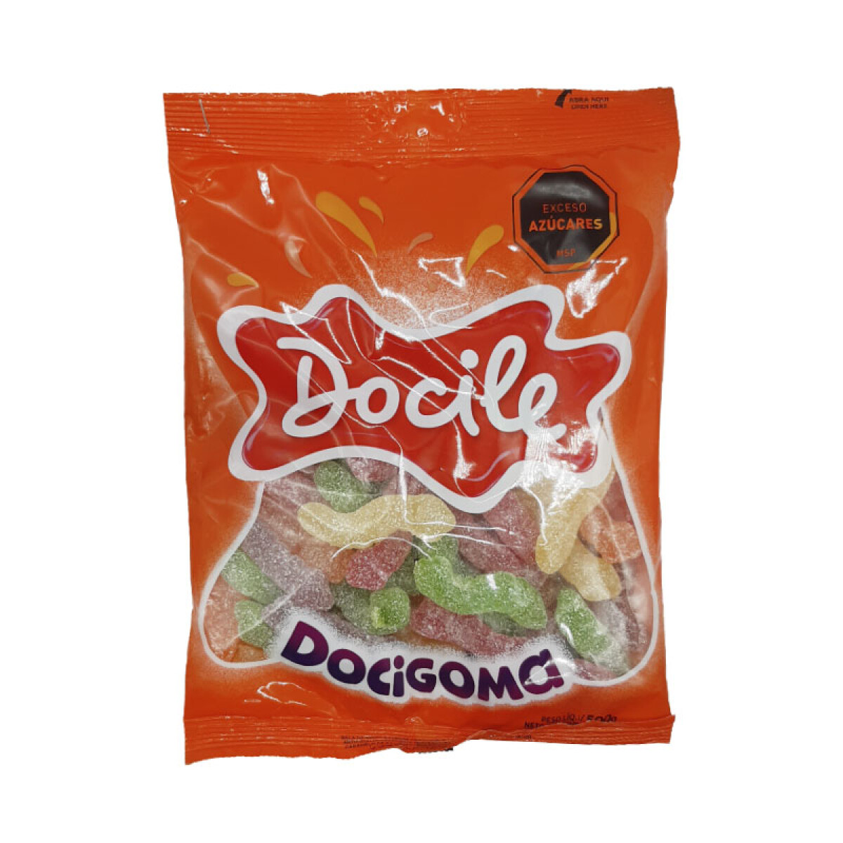 Gomitas DOCILE Docigomas 500 Grs - Gusanos Ácidos 