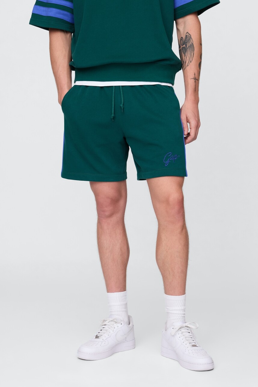 Short Deportivo Sin Felpa Logo Gap Hombre Rain Forest 19-5232 Tc