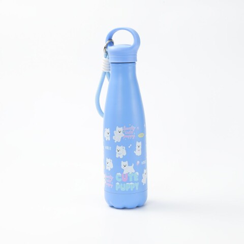 BOTELLA TÉRMICA FORMA DE COLA PERRITO DUODUO (500 ML / AZUL) BOTELLA TÉRMICA FORMA DE COLA PERRITO DUODUO (500 ML / AZUL)