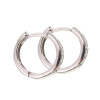 Caravanas aro pavé CH de oro blanco 18k con brillantes Caravanas aro pavé CH de oro blanco 18k con brillantes