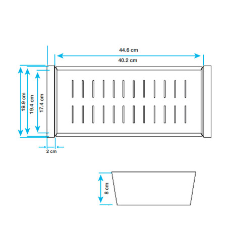 ESCURRIDOR DE ACERO INOXIDABLE PARA PILETA MUS3018 000