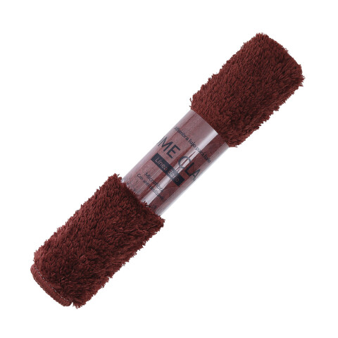 Alfombra Baño con Pelo Largo Home Class 40 x 60 cm BORDO