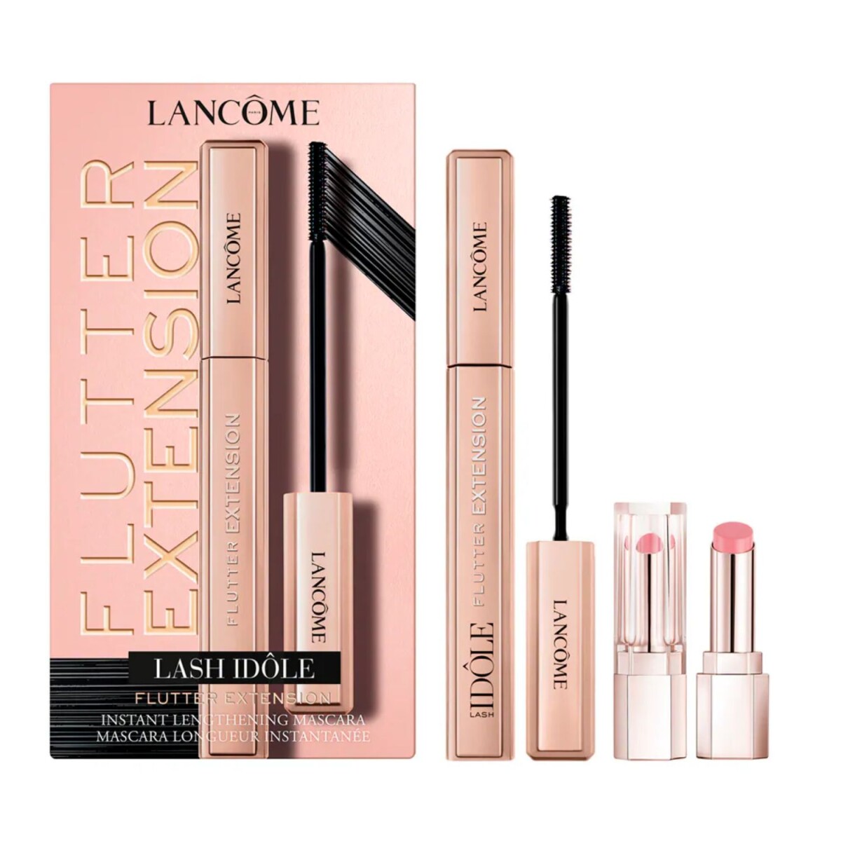Set Máscara de pestañas Lancome Idôle Flutter Ext + Labial Mini 