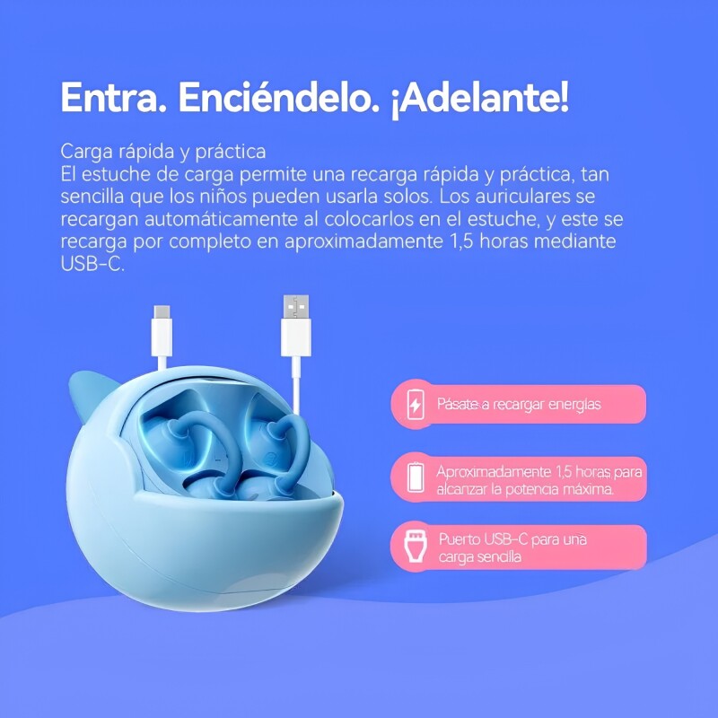Auriculares Inalámbricos Blackview AirbudsK1 Bt Niño Rosa