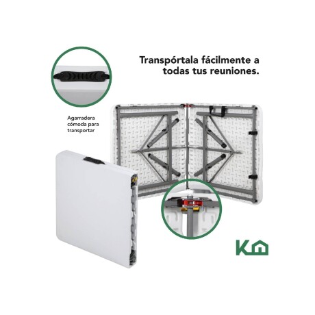 Mesa plegable 1.2m Portátil Eventos Jardín Exterior Mesa plegable 1.2m Portátil Eventos Jardín Exterior