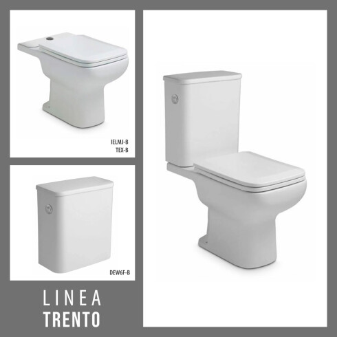 Inodoro Ferrum Trento Con Mochila Y Tapa 000