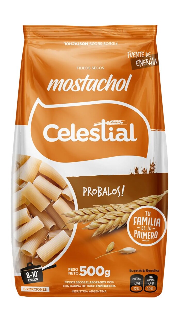 FIDEOS CELESTIAL 400GRS MOSTACHOL 