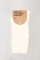 Medias chenille torneadas Beige