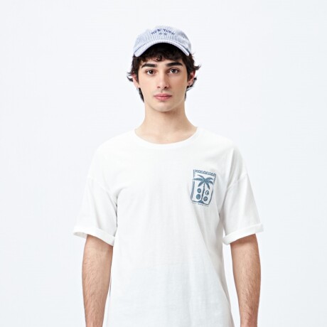 REMERA POSTCARD Blanco