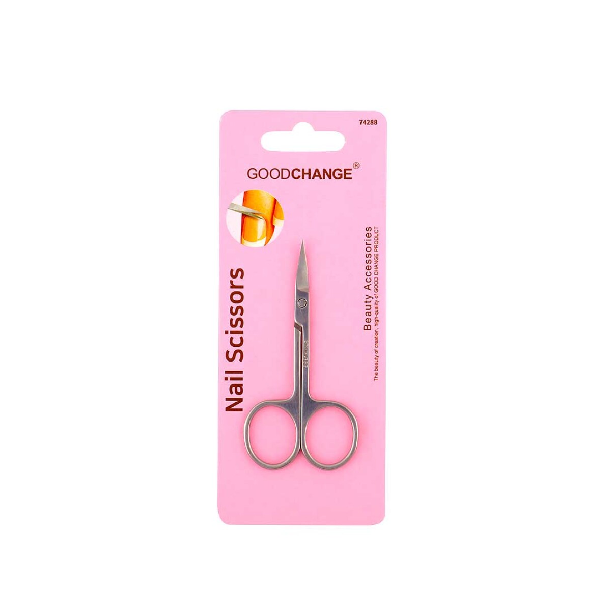 TIJERA DE CUTÍCULAS DE ACERO INOXIDABLE- NAIL SCISSORS 