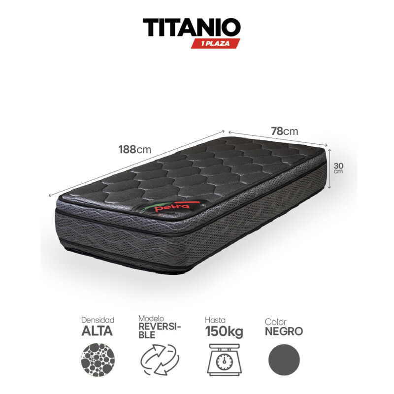 Sommier 100% Espuma 1 Plaza Petra Colchon 30cm Alto 150 Kg Sommier 100% Espuma 1 Plaza Petra Colchon 30cm Alto 150 Kg
