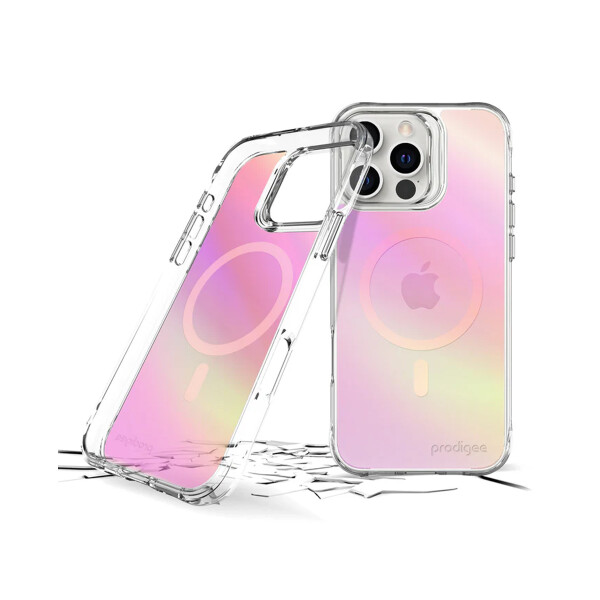 Protector Prodigee Glow para iPhone 16 Pro tornasolado Protector Prodigee Glow Para Iphone 16 Pro Tornasolado