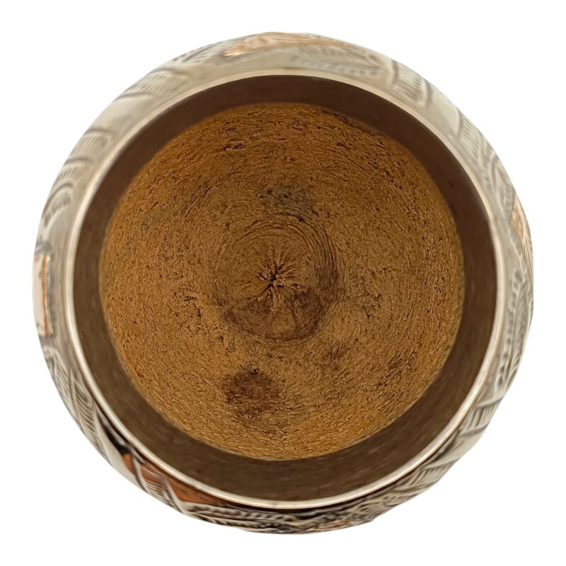 MATE TORPEDO PLATA Y ORO 12 marrónuniforme