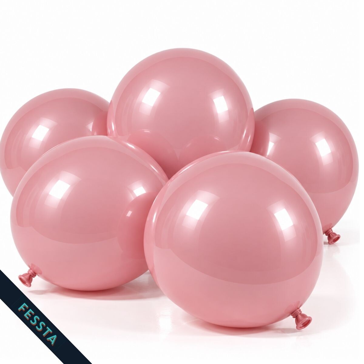 Globos Lisos x 50 Und / R12 - Rosado 