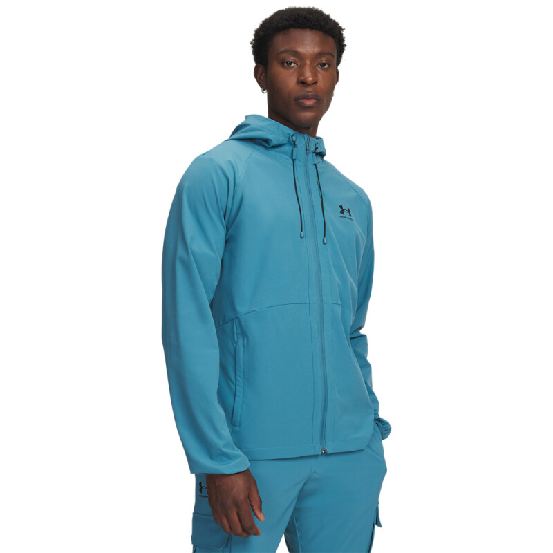 UA Vibe Woven Jacket-BLU BLU-466