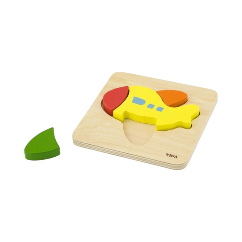 Puzzle silueta Viga 4 piezas Avion
