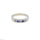 Anillo medio sin fin oro 18k zafiros y brillantes Anillo medio sin fin oro 18k zafiros y brillantes