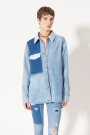 CAMISA PATCH Celeste