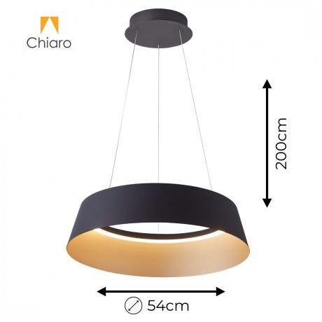Campana led de Suspender DIMERIZABLE interior champagne 50W NEGRA