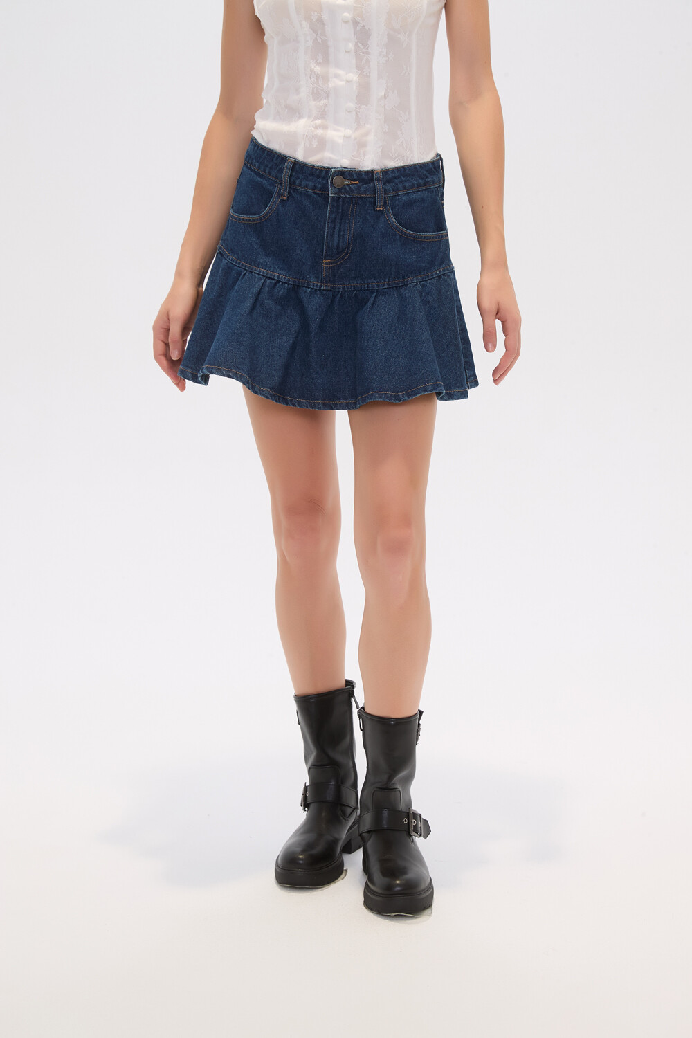 Falda Aplinera Azul Medio