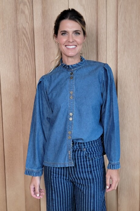 Camisa Mili Denim Azul