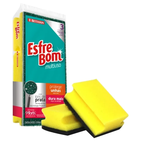 ESPONJA ESFREBOM PROTECCION DE UÑAS PACK X 3 UNID 4523 ESPONJA ESFREBOM PROTECCION DE UÑAS PACK X 3 UNID 4523