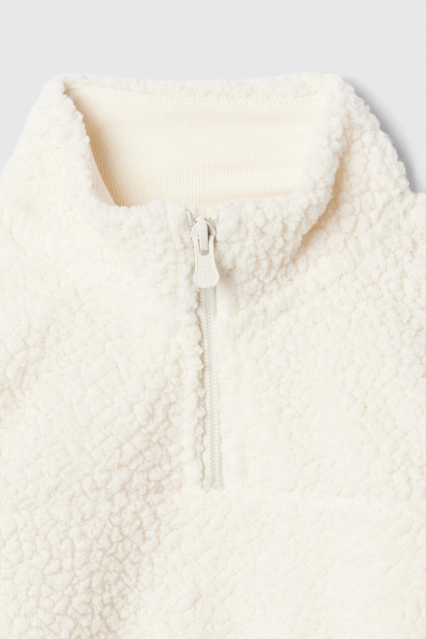 Polar Medio Cierre Toddler Niña Ivory Frost