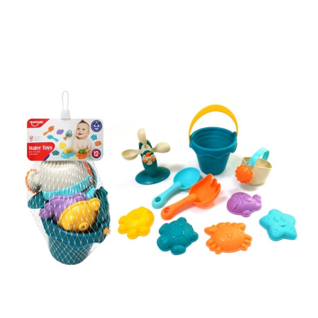 Set De Juguetes De Agua Huanger He0215 Para Playa Y Baño Ub MULTICOLOR