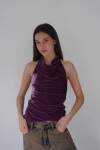 Top Arma Mortal Velvet Morado