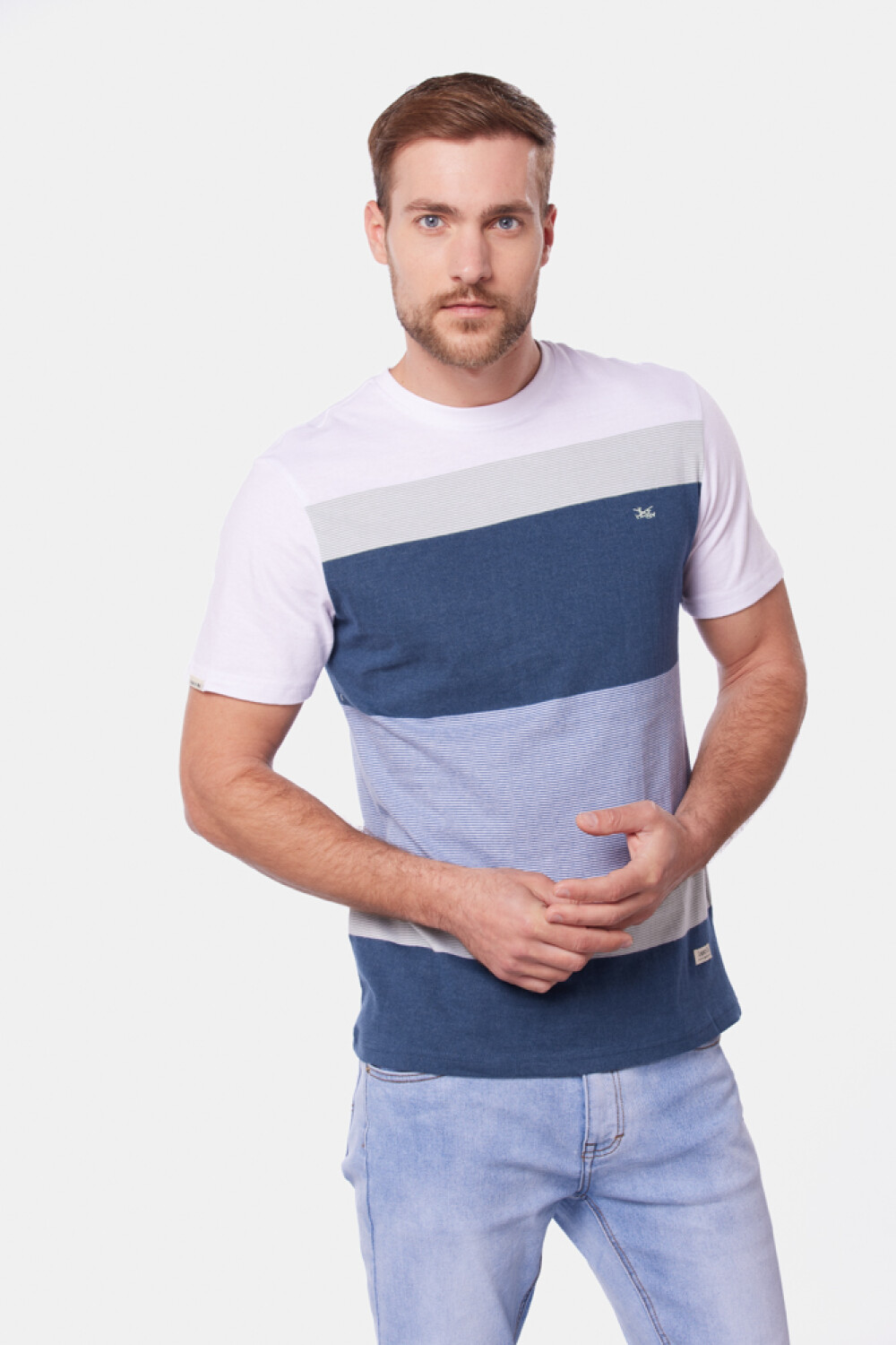 REMERA RAYADA Marino