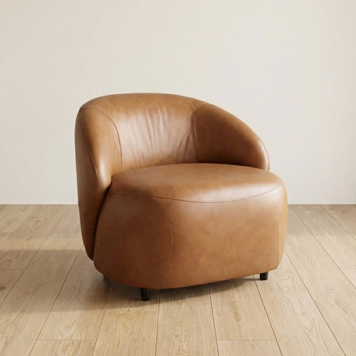 BUTACA - 1 CUERPO CUERO-100-NATURAL MARRON ZOE CAMEL 