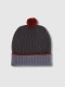 Gorro De Rayas Gris Marengo