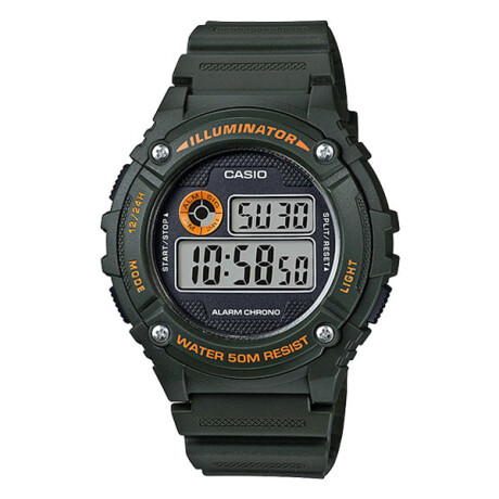 Reloj CASIO W216H-3BVDF en Resina Verde Esfera 42mm 0