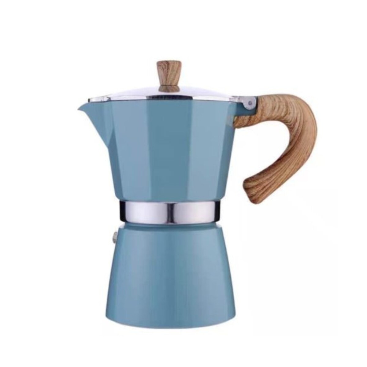 Cafetera Expresso Tipo Italiana - 6 pocillos / Celeste 